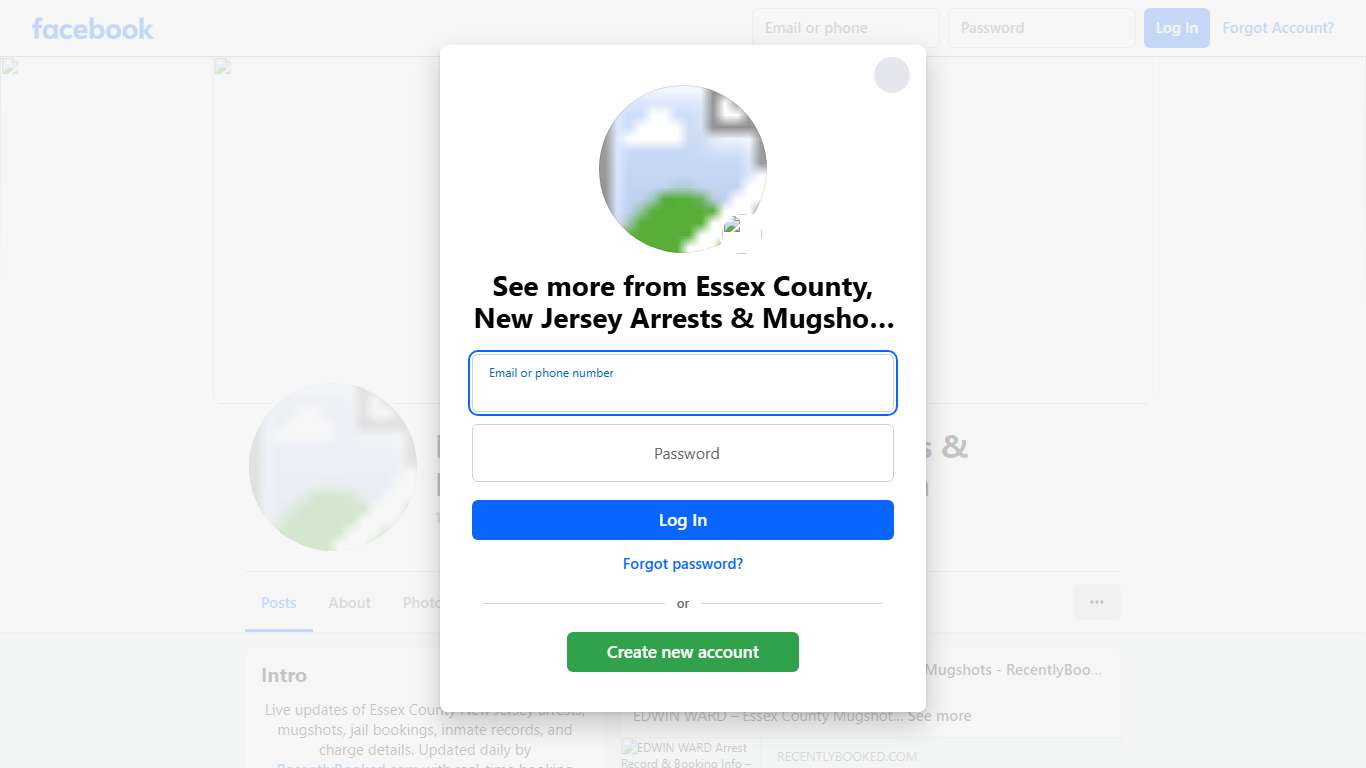 Essex County, New Jersey Arrests & Mugshots - RecentlyBooked.com Facebook