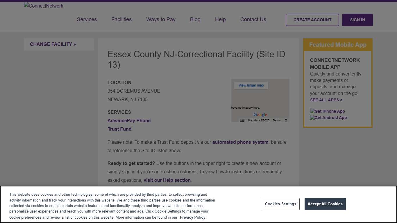 Essex County NJ-Correctional Facility ConnectNetwork